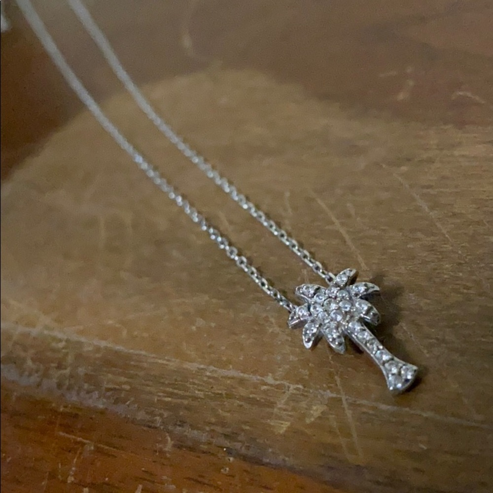 Palm tree pendant 928 silver